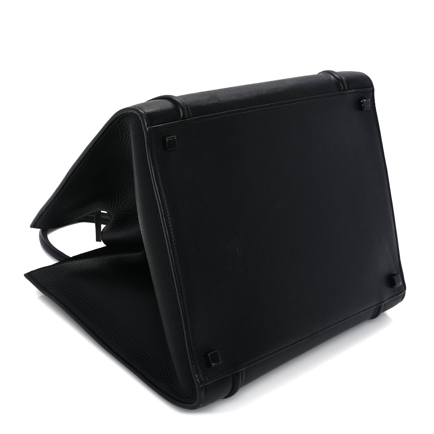 Celine Supple Calfskin Medium Phantom Luggage  Black