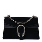 Gucci Suede Small Dionysus Shoulder Bag Black