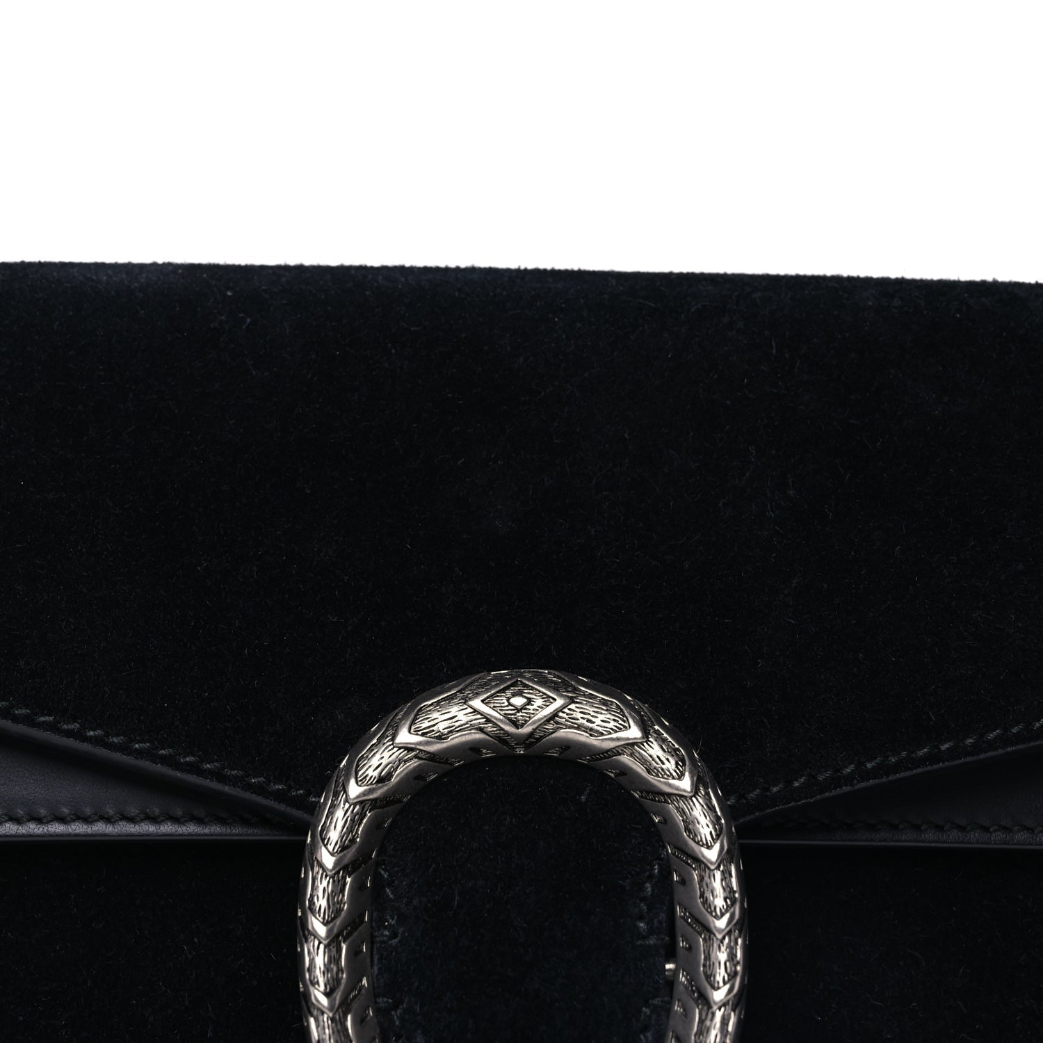 Gucci Suede Small Dionysus Shoulder Bag Black