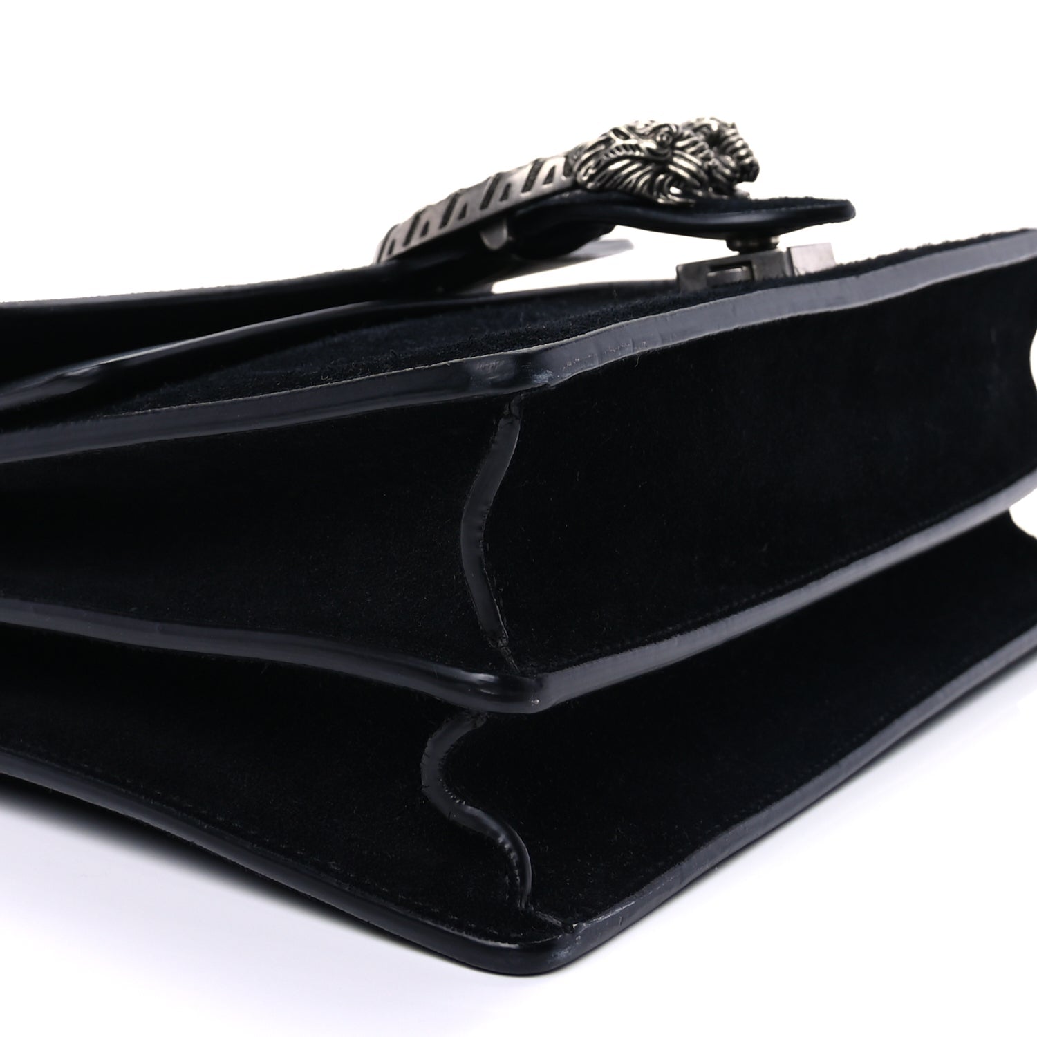 Gucci Suede Small Dionysus Shoulder Bag Black