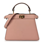 Fendi Shiny Nappa Petite Peekaboo I SEE U Satchel Baby Pink