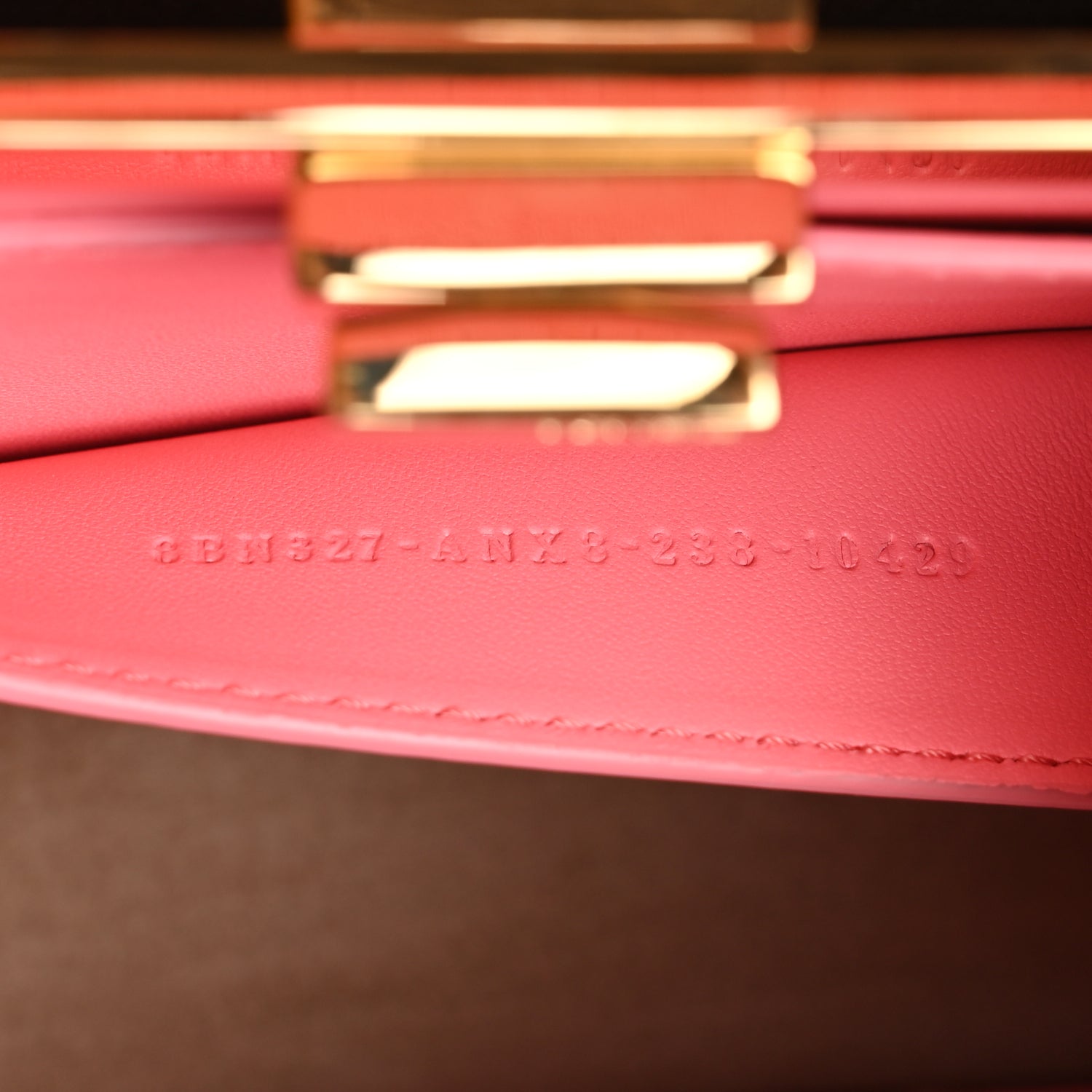 Fendi Vitello King Shiny Nappa Intreccio Small Peekaboo I SEE U Satchel Pink Dalia