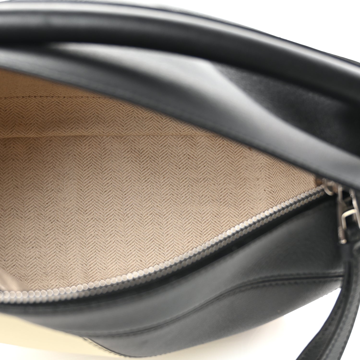 Loewe Calfskin Small Puzzle Bag Black Beige Green