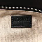 Loewe Calfskin Small Puzzle Bag Black Beige Green