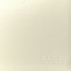 Gucci Boarded Dyana Lux Studded Calfskin Web Small Bamboo 1947 Top Handle Bag  Mystic White