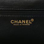Chanel Tweed Lambskin Plexiglass CC Wristlet Black