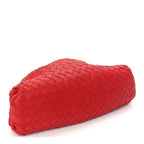 Bottega Veneta Nappa Maxi Intrecciato The Pouch Oversized Clutch Bright Red