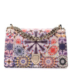 Christian Dior Calfskin Printed Small KaleiDiorscopic Diorama Flap Bag  Latte Multicolor