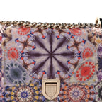 Christian Dior Calfskin Printed Small KaleiDiorscopic Diorama Flap Bag  Latte Multicolor