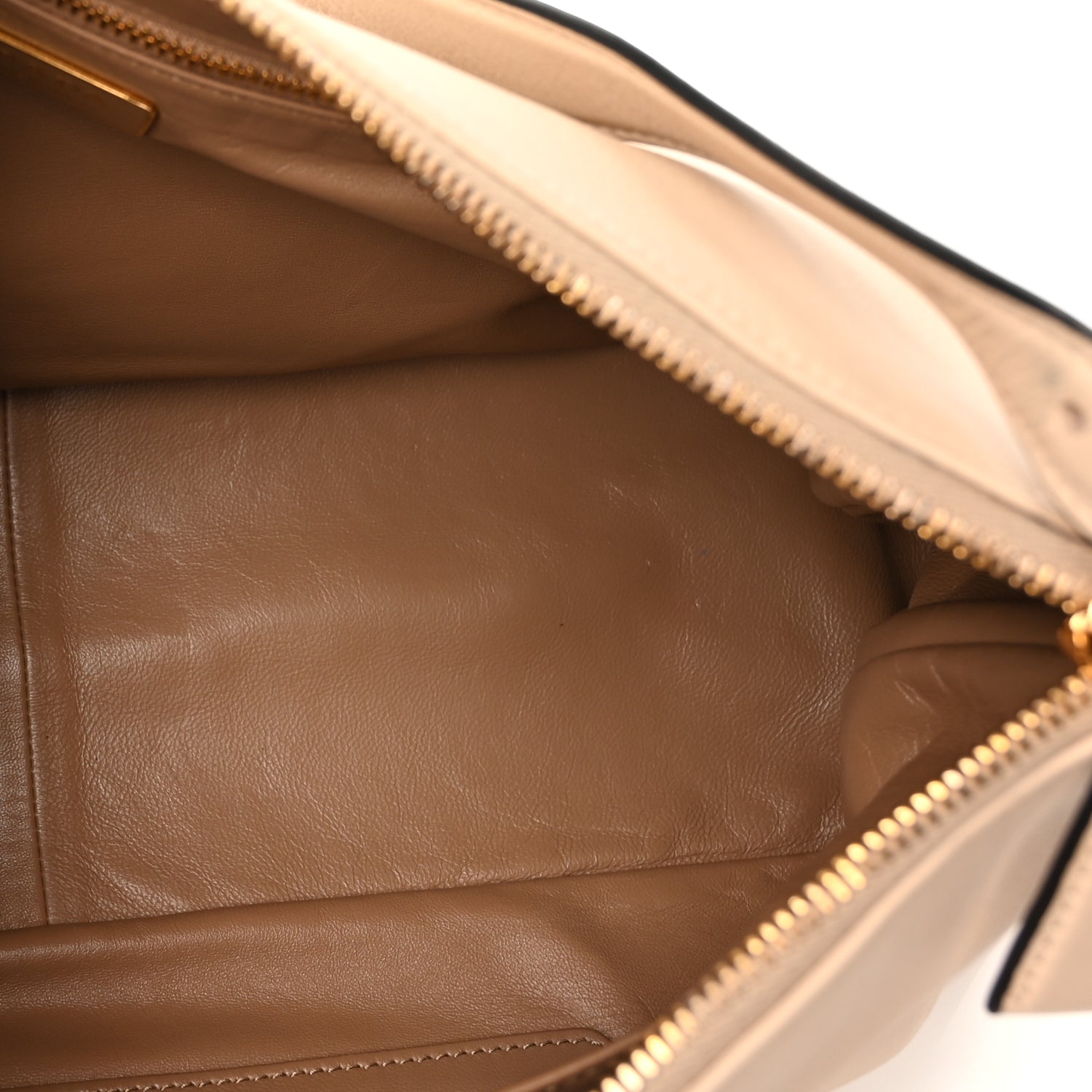 Prada Soft Calfskin Large Aimée Shoulder Bag  Travertine