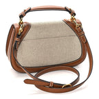Gucci Canvas Medium Blondie Top Handle Bag Brown
