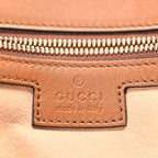 Gucci Canvas Medium Blondie Top Handle Bag Brown