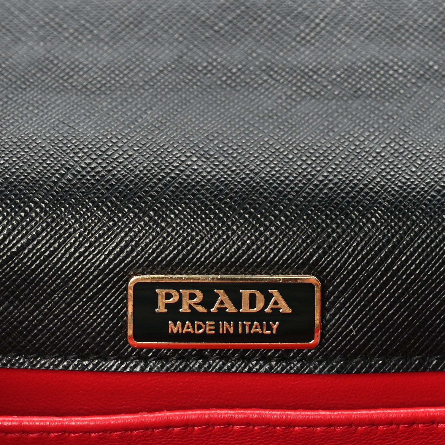 Prada Saffiano Corolle Crossbody Bag Black
