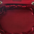 Gucci GG Supreme Monogram Ancora Calfskin Vanity Cosmetic Case Beige Ebony Rosso