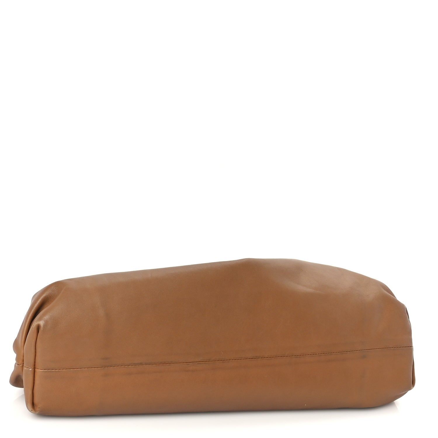 Bottega Veneta Smooth Butter Calf The Pouch Oversized Clutch Cammello