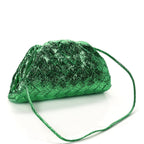 Bottega Veneta Metallic Nappa Intrecciato The Mini Pouch Parakeet