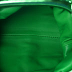Bottega Veneta Metallic Nappa Intrecciato The Mini Pouch Parakeet