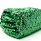 Bottega Veneta Metallic Nappa Intrecciato The Mini Pouch Parakeet