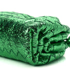 Bottega Veneta Metallic Nappa Intrecciato The Mini Pouch Parakeet