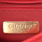 Chanel Lambskin Quilted Chanel 19 Waist Bag Red Red