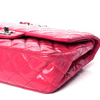 Chanel Patent Quilted Medium Double Flap Pink