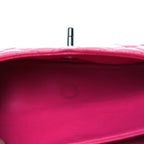 Chanel Patent Quilted Medium Double Flap Pink