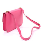 Saint Laurent Smooth Calfskin Le Carre Shoulder Bag  Pink