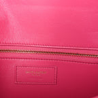 Saint Laurent Smooth Calfskin Le Carre Shoulder Bag  Pink