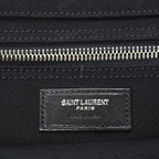 Saint Laurent Linen Calfskin Rive Gauche Tote