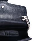 Gucci Jacquard Black Denim GG Monogram Super Mini Dionysus Shoulder Bag Black Ivory