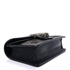 Gucci Jacquard Black Denim GG Monogram Super Mini Dionysus Shoulder Bag Black Ivory