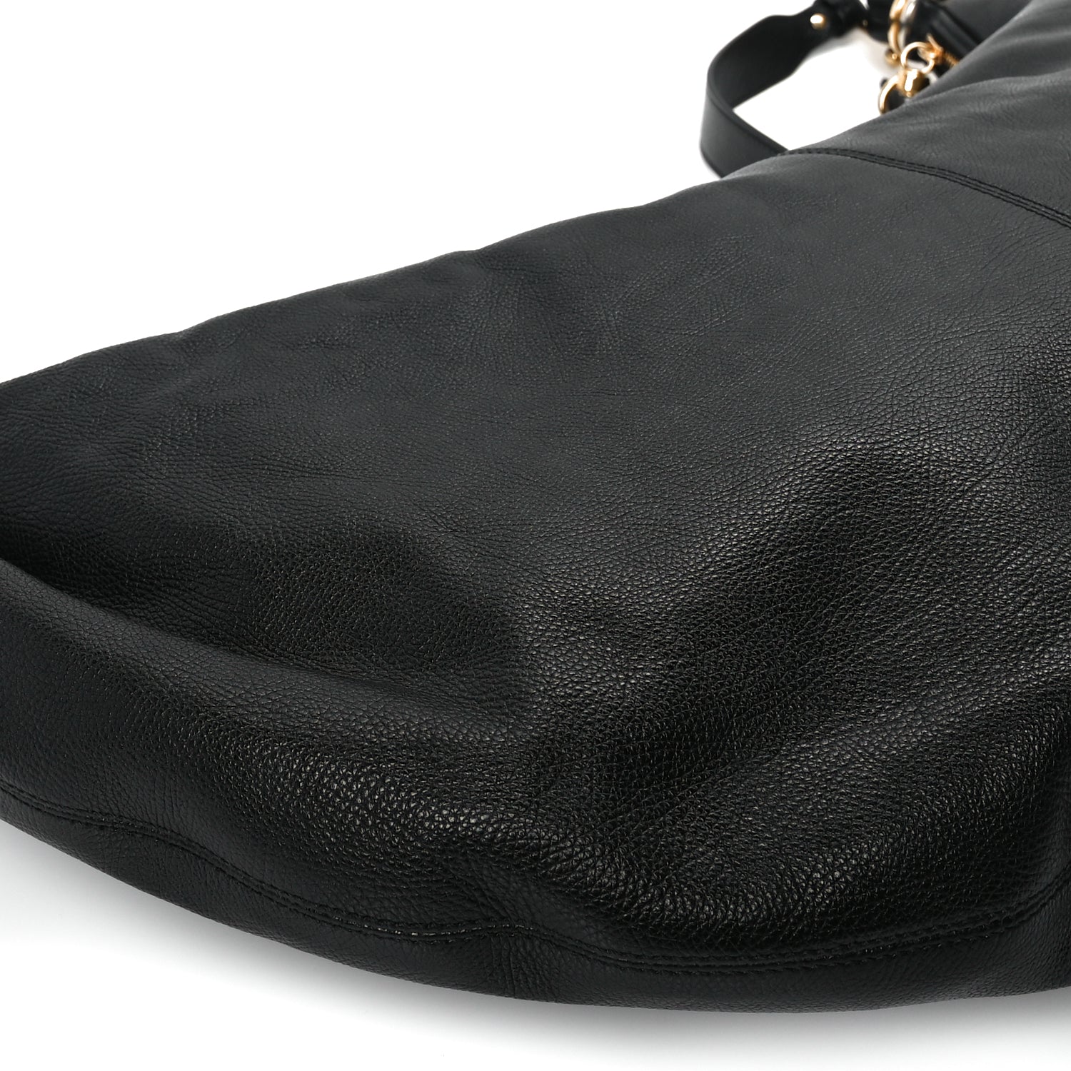 Chloe Grained Calfskin Large Bracelet Hobo Bag Black