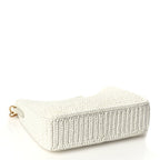 Prada Yarn Raffia Effect Crochet Re-Edition 2005 Shoulder Bag White