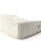 Prada Yarn Raffia Effect Crochet Re-Edition 2005 Shoulder Bag White