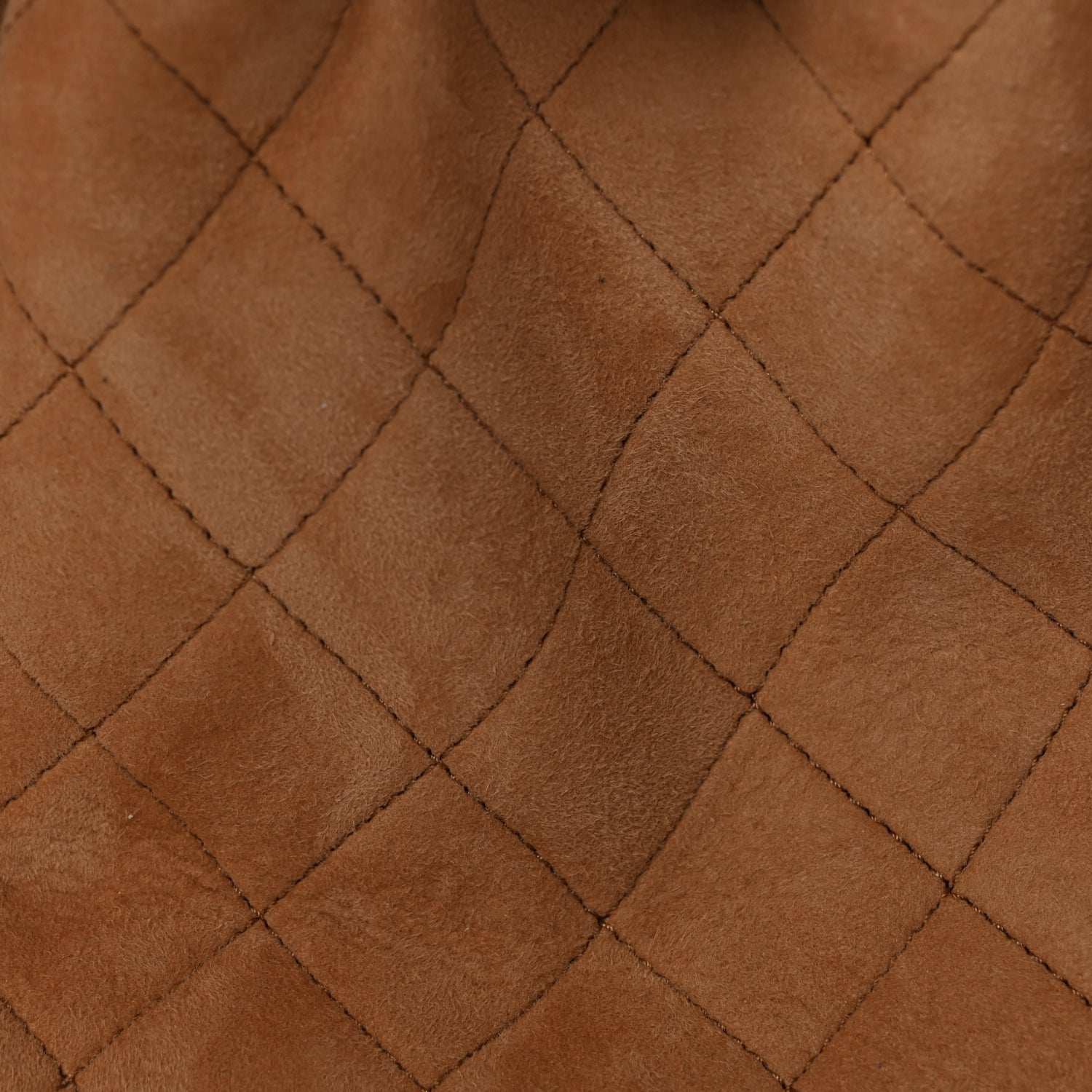 Chanel Suede Shearling Quilted Small Chanel 25 Handbag Beige White