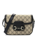 Gucci Supreme Monogram Horsebit 1955 Soft Small Shoulder Bag  GG Supreme Monogram