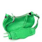 Balenciaga Agneau Arena Le Cagole Shoulder Bag XS Vivid Green