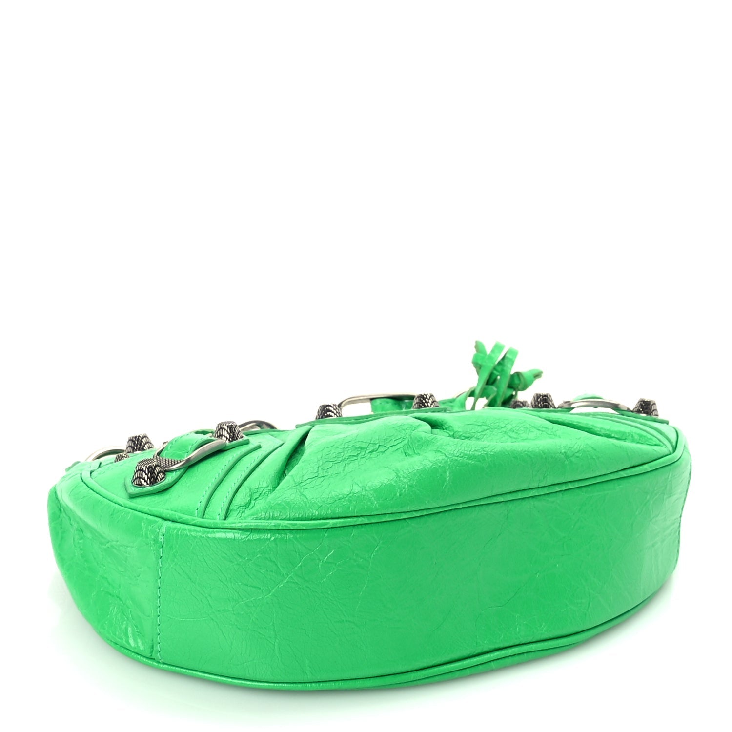 Balenciaga Agneau Arena Le Cagole Shoulder Bag XS Vivid Green