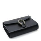 Gucci Calfskin Mini Dionysus Chain Wallet Black