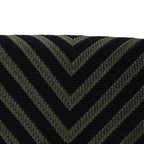 Chanel Fabric Chevron Braided Medium Boy Flap Black Dark Green
