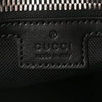 Gucci GG Supreme Monogram Appia Calfskin Web Large Messenger Bag Black Grey