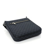 Gucci GG Supreme Monogram Web Messenger Bag  Black/Grey