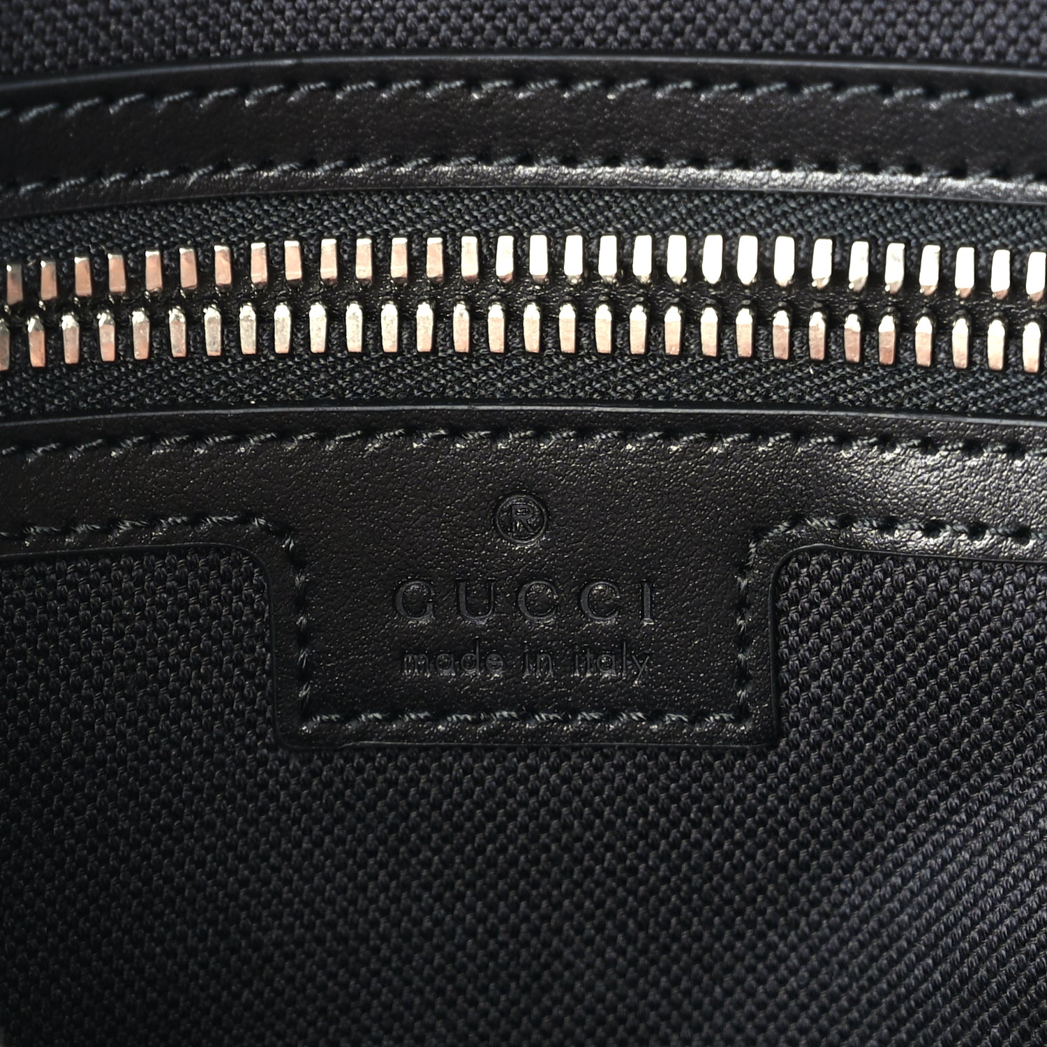 Gucci GG Supreme Monogram Web Messenger Bag  Black/Grey