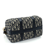 Christian Dior Oblique Calfskin Groove 25 Bag Blue