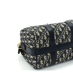 Christian Dior Oblique Calfskin Groove 25 Bag Blue
