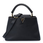 Louis Vuitton Taurillon Capucines BB  Black