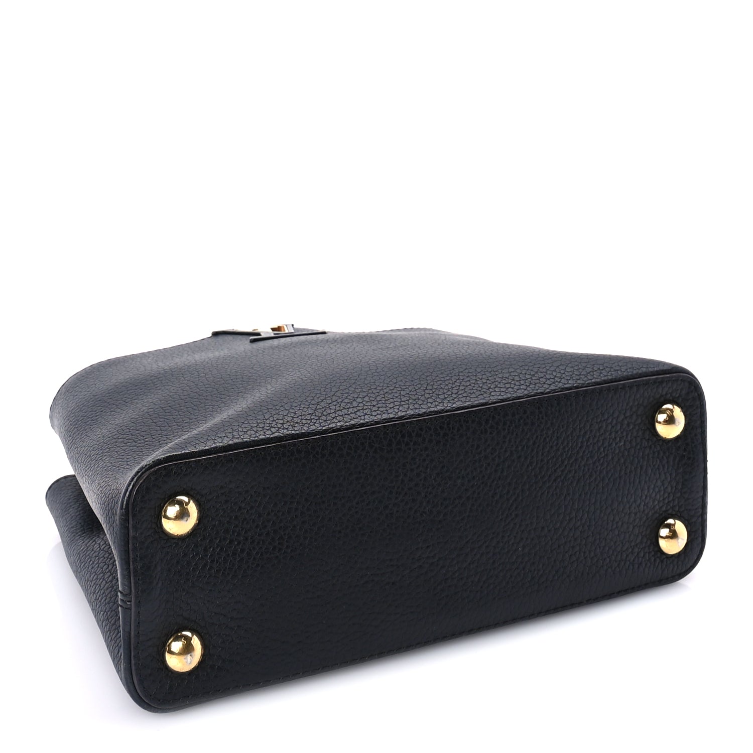 Louis Vuitton Taurillon Capucines BB  Black