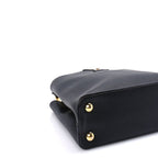 Louis Vuitton Taurillon Capucines BB  Black