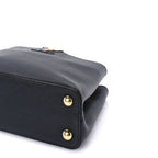 Louis Vuitton Taurillon Capucines BB  Black