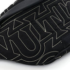 Louis Vuitton Nylon Snow Capsule Embroidered Monogram Bumbag  Black